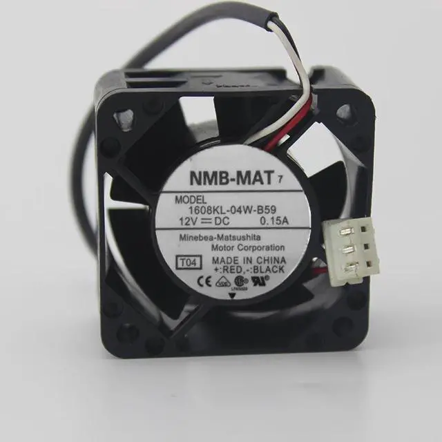 Alt view image 2 of 2 - 1608KL-04W-B50 B59 NMB 4020 12V 0.15A 4cm high air volume double ball fan