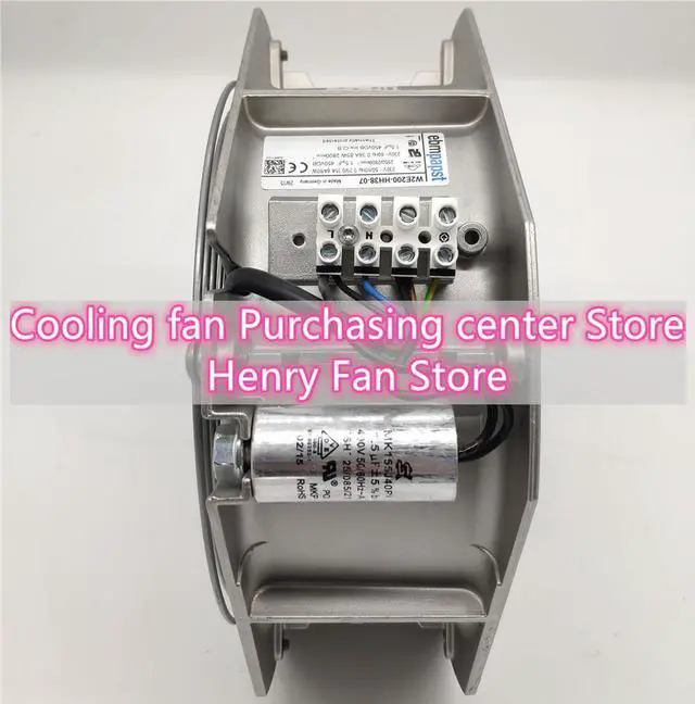 Alt view image 3 of 6 - ebmpapst W2E200-HH38-07 230V 80W Axial fan 22580 Rittal cabinet cooling fan