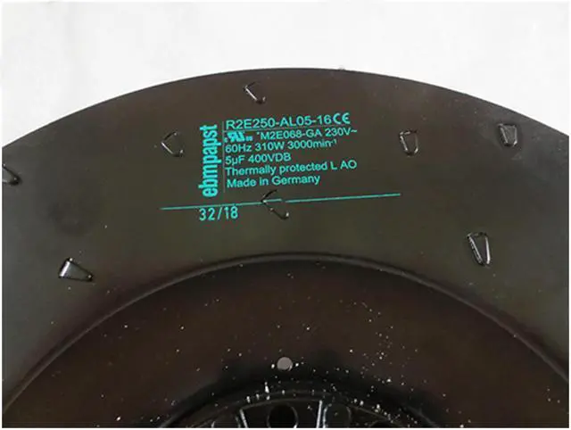 Alt view image 3 of 3 - Original ebmpapst R2E250-AL05-16 Centrifugal fan 250mm 310W 1.30A 3000rpm Cooling fan