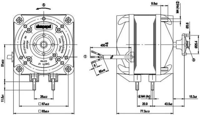 Alt view image 2 of 2 - German ebmpapst fan M4Q045-DA05-01 230V cooling fan German ebmpapst shaded pole motor
