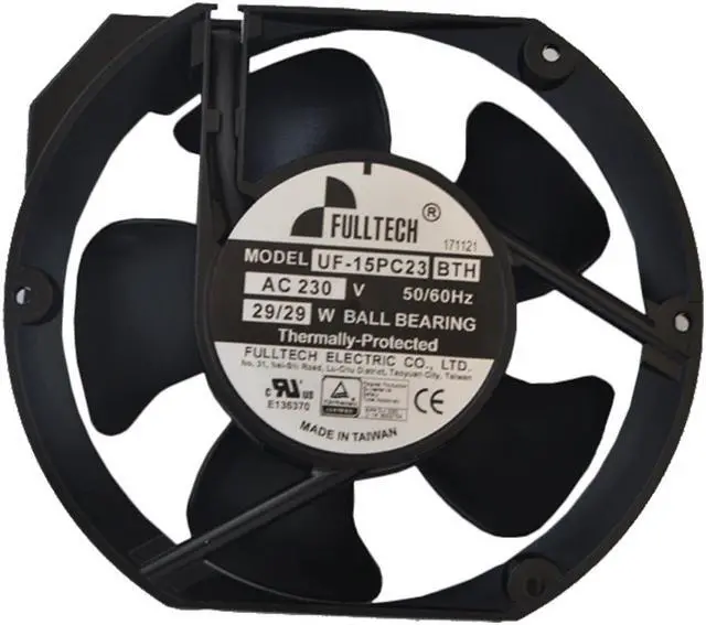 Alt view image 2 of 4 - Taiwan FULLTECH UF-15PC23BTH 230V 29W 17CM 17050 cooling fan