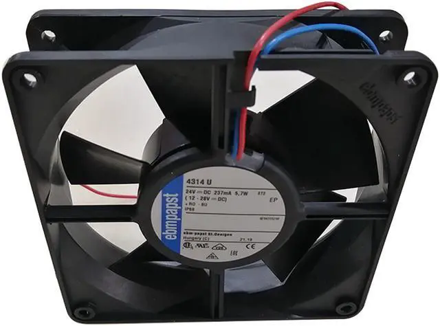 Alt view image 2 of 3 - New German ebmpapst 4314U 24V 210MA 5.0W 120*120*32 high-end equipment fan