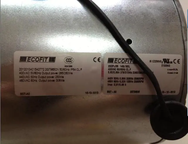 Alt view image 3 of 6 - 146x180L ATV71/61 VZ3V1212 400VAC IP54 2GDFUT65 ECOFIT Fan Schneider inverter cooling fan