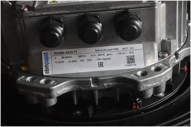 Alt view image 3 of 3 - Original Germany ebmpapst R3G500-RA24-71 Centrifugal Fan 500mm 400v 1700RPM cooling fan