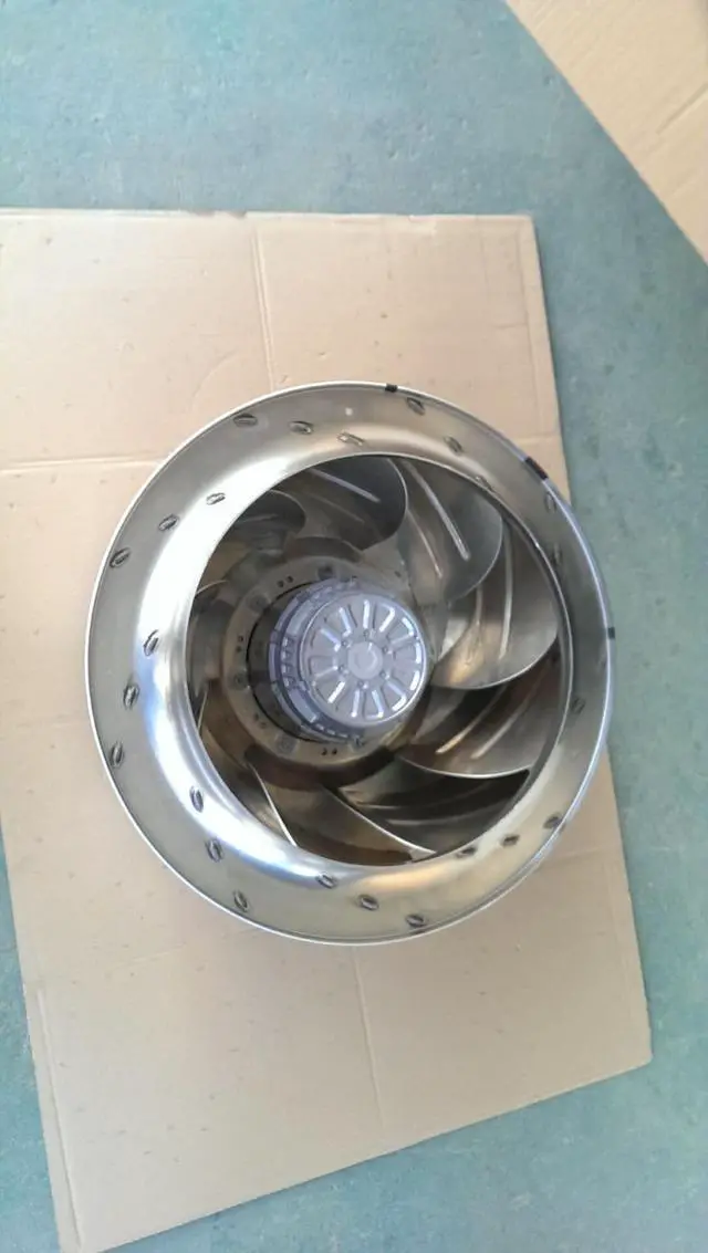 Alt view image 3 of 4 - New ABB Inverter Fan R4D560-AQ03-01 Original EBM Dual Voltage 230/400V AC Centrifugal fan