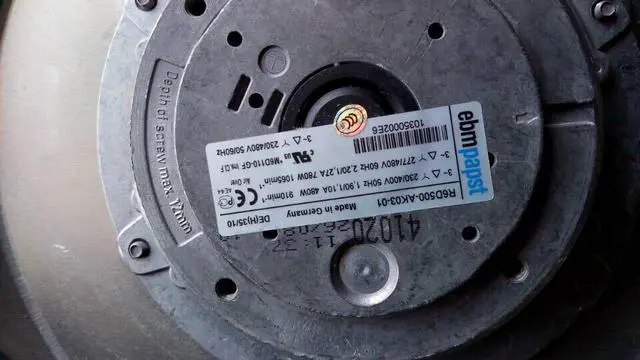 Alt view image 2 of 2 - Brand new original ABB high voltage inverter fan R6D500-AK03-01 520W 6000m3/h