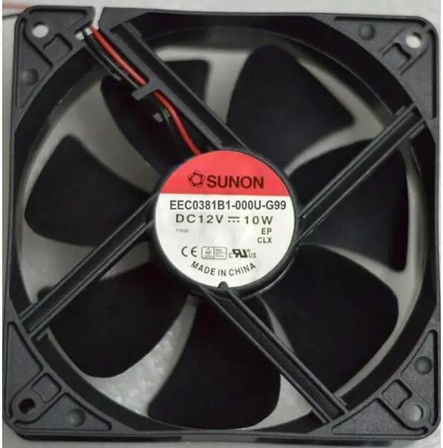 Main image of New EEC0381B1-000C-A99 SUNON Standard 1208 12V High Volume Ball Bearing Fan