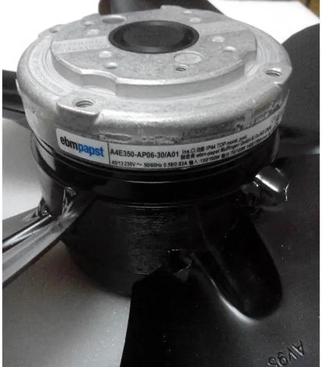 Alt view image 3 of 3 - A4E350-AP06-30/A01 original authentic ebmpapst 230V 350mm outer rotor cold storage fan