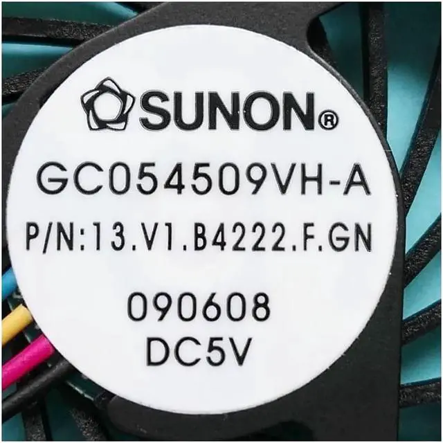 Alt view image 2 of 3 - new original Laptop cpu cooler cooling fan GC054509VH-A 13.V1.B4222.F.GN 13N3-02A0B11 DC 5V 1.9W Bare Fan 4 wire 4-pin connector