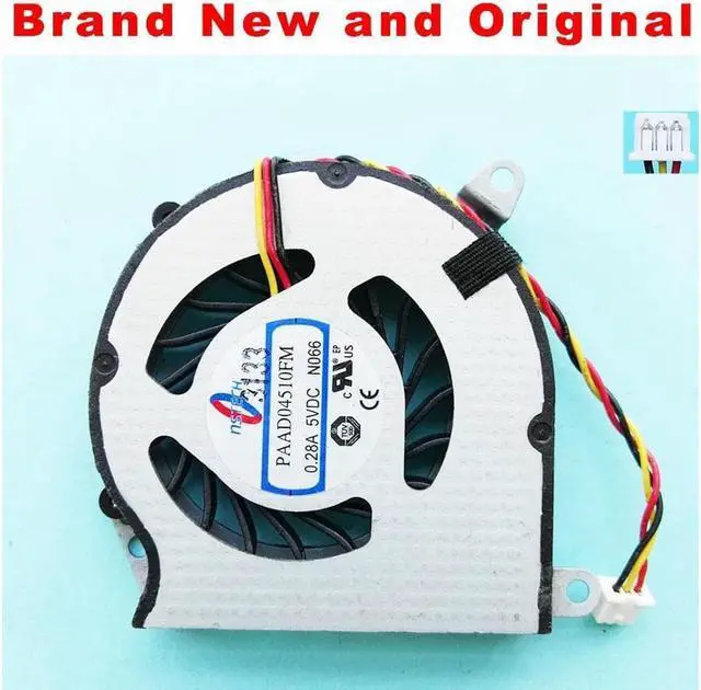 Main image of new original cpu fan for Lenovo ideapad U160 U165 S205 laptop cpu cooling fan cooler PAAD04510FM 0.28A 5VDC N066