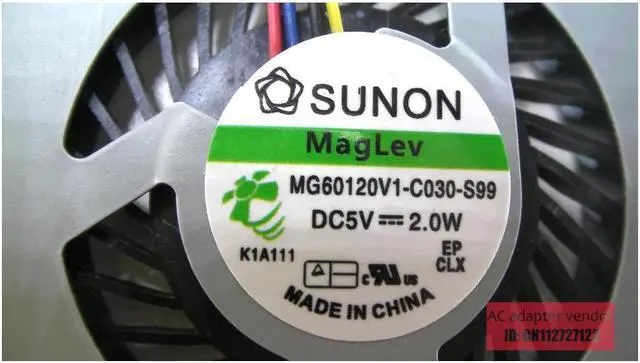 Alt view image 5 of 6 - FOR ASUS X550 X550V X550C X550VC X550C X450 X550V X450CA laptop CPU cooling fan MF75070V1-C090-S9A