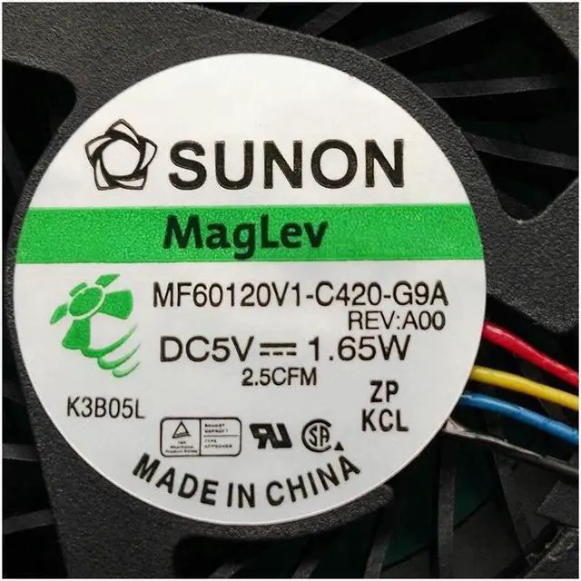 Alt view image 2 of 3 - New original CPU cooling fan for Dell Latitude E5530 Vostro 3550 laptop cpu fan cooler 09HTYD 9HTYD MF60120V1-C420-G9A