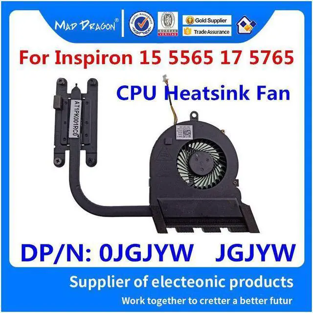 Main image of MAD DRAGON Brand Laptop For Dell Inspiron 15 5565 17 5765 Quad Core CPU Heatsink and Fan Integrated Intel Graphics 0JGJYW JGJYW