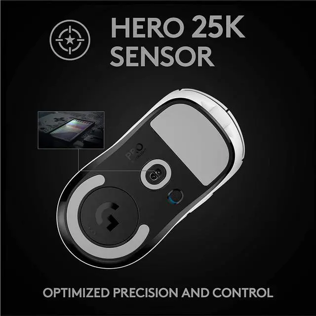 Alt view image 3 of 6 - Logitech G PRO X Superlight Wireless Gaming Mouse, Ultra-Lightweight, Hero 25K Sensor, 25,600 DPI, 5 Programmable Buttons, Long Battery Life, Compatible with PC/Mac
