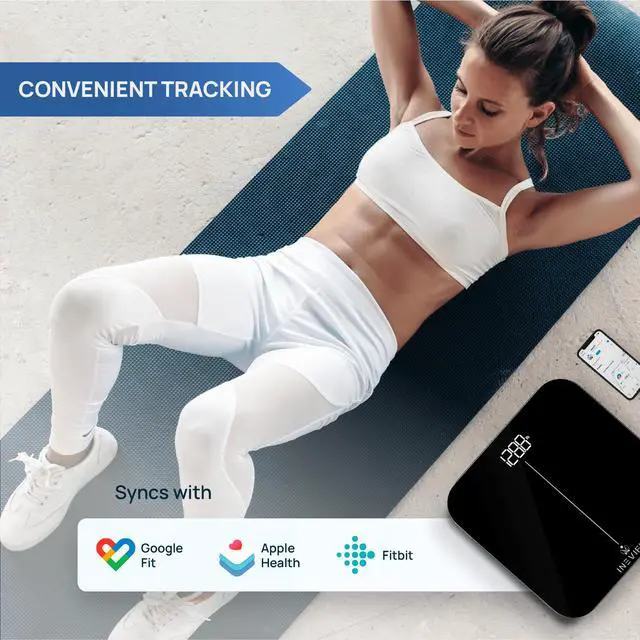 Alt view image 5 of 7 - INEVIFIT Smart Premium Bathroom Scale with Bluetooth and Free Tracking INEVIFIT APP