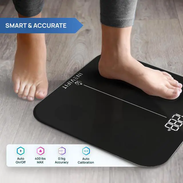 Alt view image 6 of 7 - INEVIFIT Smart Premium Bathroom Scale with Bluetooth and Free Tracking INEVIFIT APP