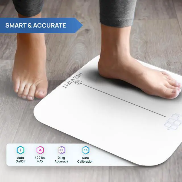 Alt view image 6 of 7 - INEVIFIT Smart Premium Bathroom Scale with Bluetooth and Free Tracking INEVIFIT APP