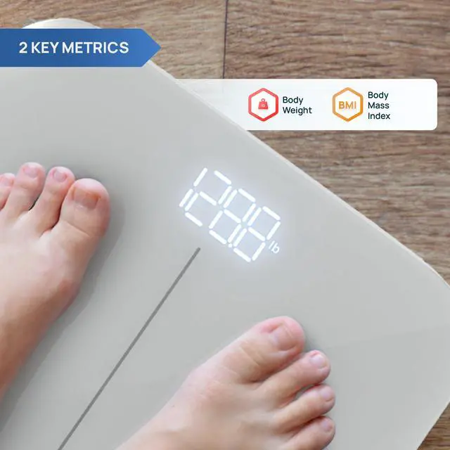 Alt view image 2 of 7 - INEVIFIT Smart Premium Bathroom Scale with Bluetooth and Free Tracking INEVIFIT APP