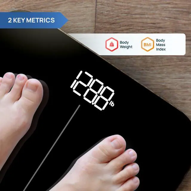 Alt view image 2 of 7 - INEVIFIT Smart Premium Bathroom Scale with Bluetooth and Free Tracking INEVIFIT APP