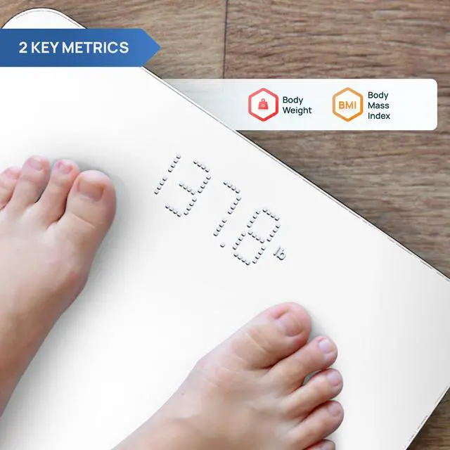 Alt view image 2 of 7 - INEVIFIT Smart Premium Bathroom Scale with Bluetooth and Free Tracking INEVIFIT APP 11.8 x 11.8 inch