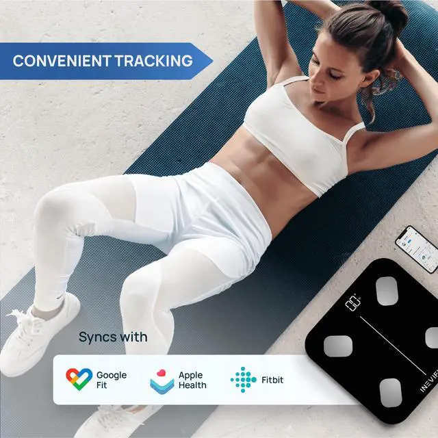 Alt view image 3 of 7 - INEVIFIT Smart Body Composition Scale with Bluetooth and Free Tracking INEVIFIT APP