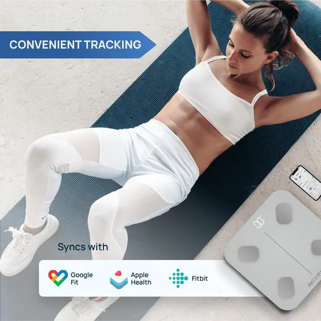 Alt view image 3 of 7 - INEVIFIT Smart Body Composition Scale with Bluetooth and Free Tracking INEVIFIT APP
