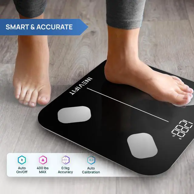 Alt view image 6 of 7 - INEVIFIT Smart Body Composition Scale with Bluetooth and Free Tracking INEVIFIT APP
