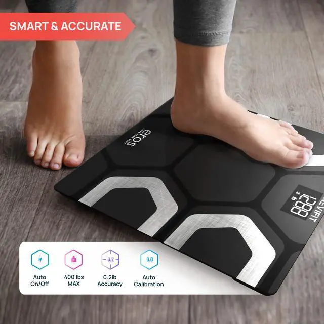 Alt view image 5 of 7 - INEVIFIT Eros Bluetooth Smart Body Fat Scale with Free Tracking Eros Scale APP