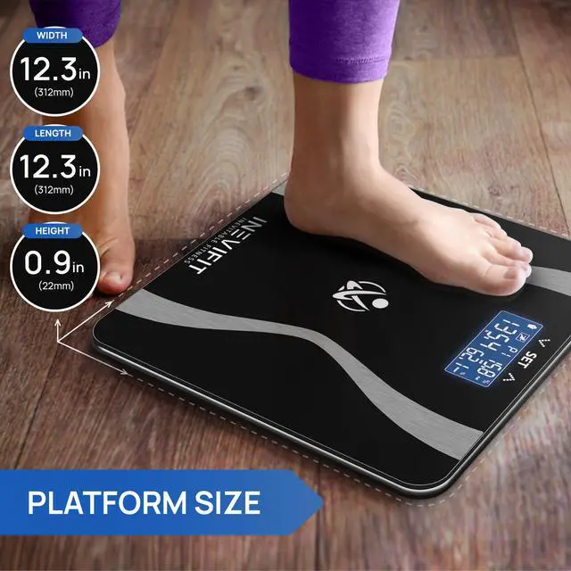 Alt view image 4 of 7 - INEVIFIT Body Fat Scale with Digital Body Composition Analyzer and Body Weight