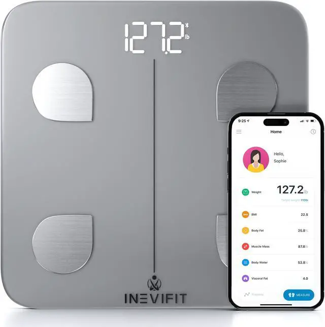 Main image of INEVIFIT Smart Body Composition Scale with Bluetooth and Free Tracking INEVIFIT APP