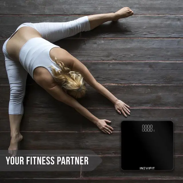 Alt view image 7 of 7 - INEVIFIT Bathroom Scale, Highly Accurate Digital Body Weight Scale Up to 400lbs. Includes 5-Year Warranty