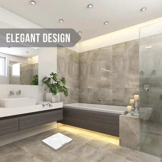 Alt view image 6 of 7 - INEVIFIT Bathroom Scale, Highly Accurate Digital Body Weight Scale Up to 400lbs. Includes 5-Year Warranty