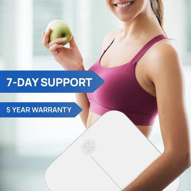 Alt view image 3 of 6 - INEVIFIT Bathroom Scale, Highly Accurate Digital Body Weight Scale Up to 400lbs. Includes 5-Year Warranty