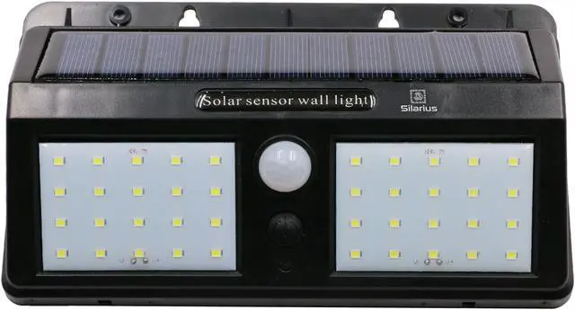 Alt view image 2 of 2 - Silarius SIL-SOLARMOTION9 IP65 Solar PIR Motion detect light w/ Solar panel: 9V 1.3W