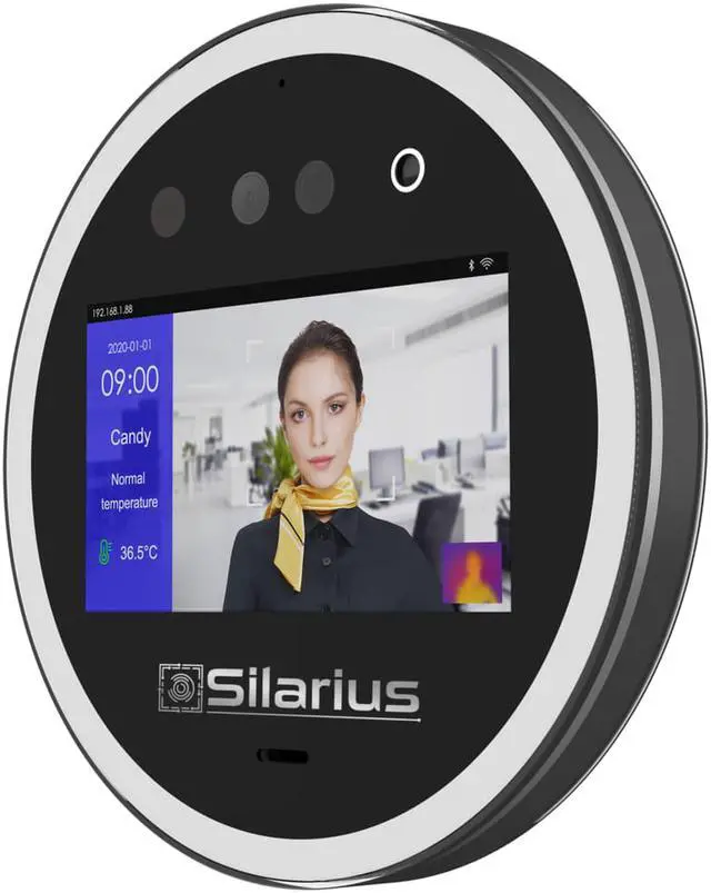 Alt view image 4 of 7 - Silarius SIL-ACCESSTEMP Smart Face Recognition, Temperature Measurement Device, Employee time management Device