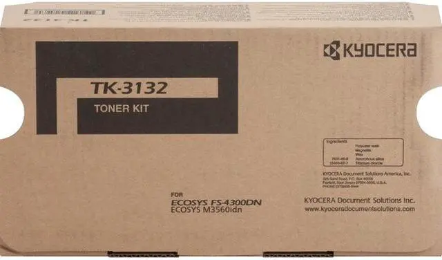 Alt view image 12 of 14 - Black Toner Cartridge for Kyocera TK-3132 ECOSYS M3560idn, FS-4300DN, Genuine Kyocera Brand