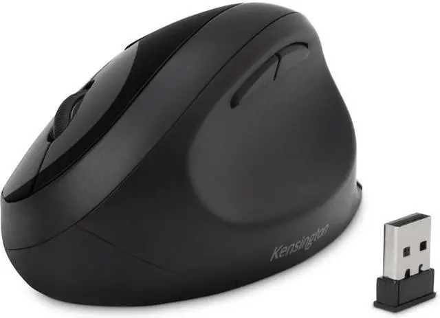 Alt view image 10 of 20 - Kensington Pro Fit K75404WW Black 5 Buttons 1 x Wheel USB Dual (RF / Bluetooth Wireless) Ergo Mouse