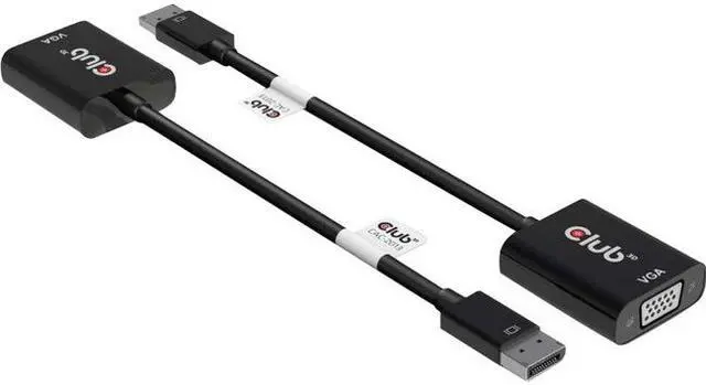 Main image of Club 3D DisplayPort to VGA Black Active Adapter M/F CAC-2013