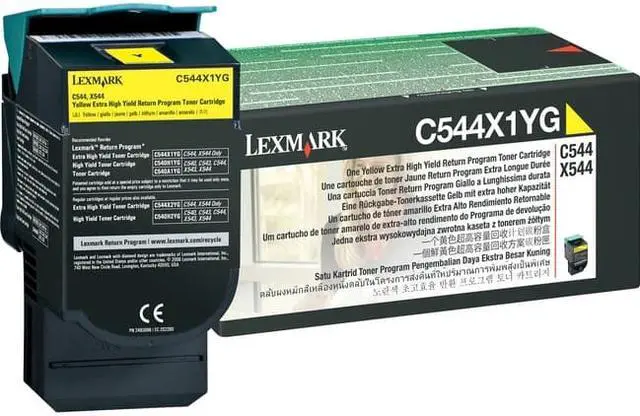Alt view image 2 of 6 - Lexmark Lexc544X1Yg Lexmark Br X544N - 1-Xhi Rtn Prog Yellow