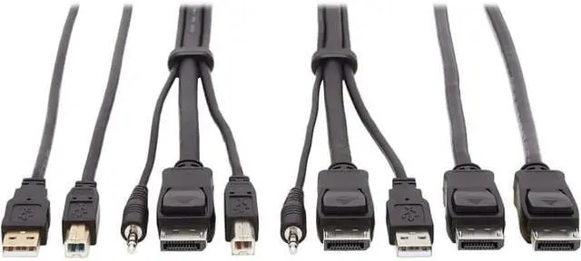 Alt view image 9 of 16 - Tripp Lite P783-010-DPU KVM Cable P783010DPU