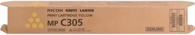 Alt view image 7 of 8 - Yellow Toner Cartridge for Ricoh 842120 Aficio MP C305SP, Aficio MP C305SPF, Genuine Ricoh Brand