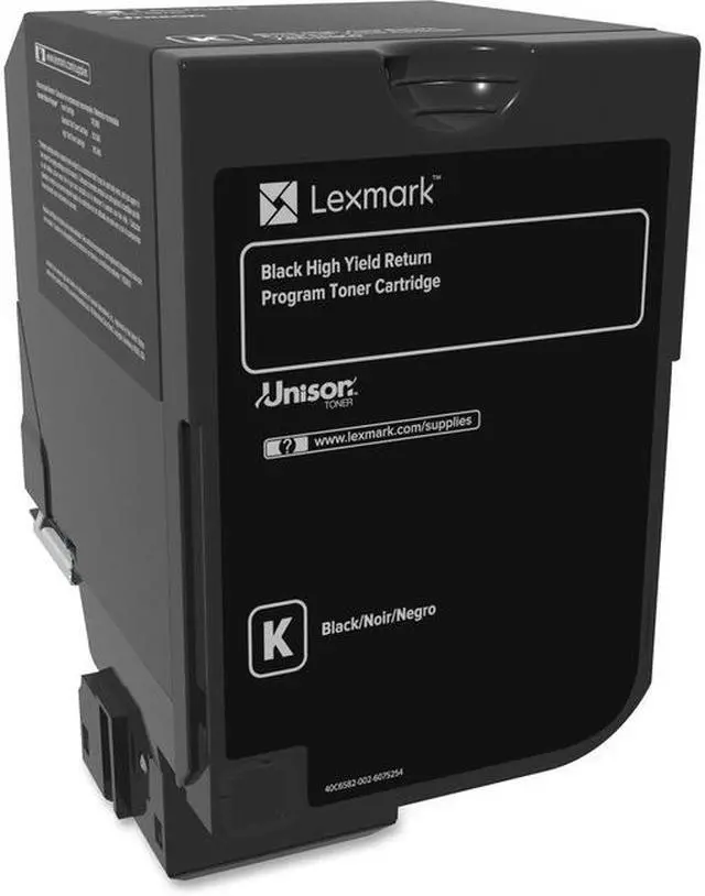 Alt view image 3 of 11 - Lexmark LEX74C1HK0 CS725 High Yield Return Program Cartridge Toner, Black