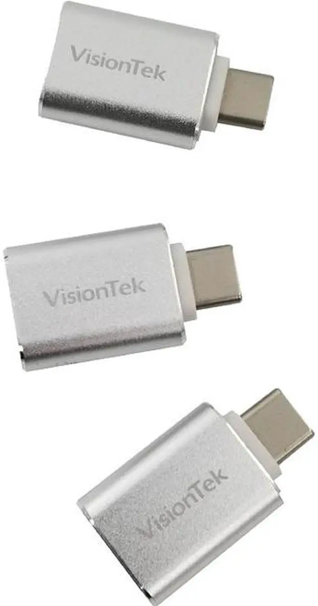 Main image of VisionTek USB-C to USB-A M/F 3 Pack Adapters 901224