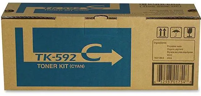 Alt view image 13 of 18 - Kyocera Copystar TK592C Laser Toner Cartridge Cyan