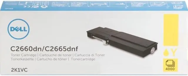 Alt view image 4 of 6 - DELL PRINTER ACCESSORIES 2K1VC C266X YELLOW TONER FOR