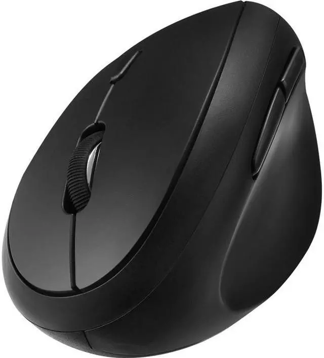 Alt view image 3 of 5 - ADESSO iMouseV10 Black 2.4 GHz RF Wireless Vertical Ergo Mini Mouse