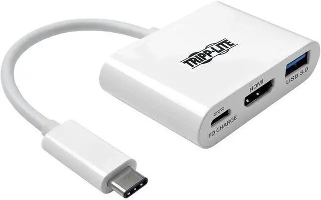 Alt view image 18 of 20 - Tripp Lite USB C to HDMI Multiport Adapter Converter Hub USB Type C to HDMI (U444-06N-H4U-C)