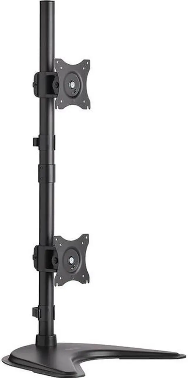 Alt view image 4 of 20 - Tripp Lite Dual Vertical Flat-Screen Desk Stand/Clamp Mount, 15" to 27" Displays