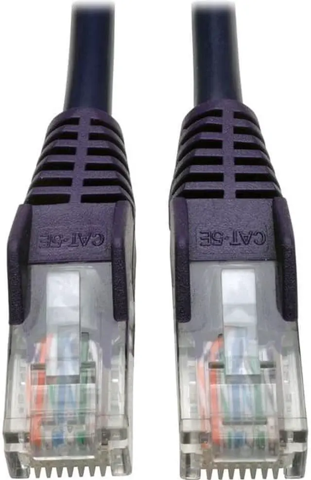 Alt view image 8 of 19 - Cat5e 350 Mhz Snagless Molded Utp Patch Cable (Rj45 M/M), Purple, 3 Ft.