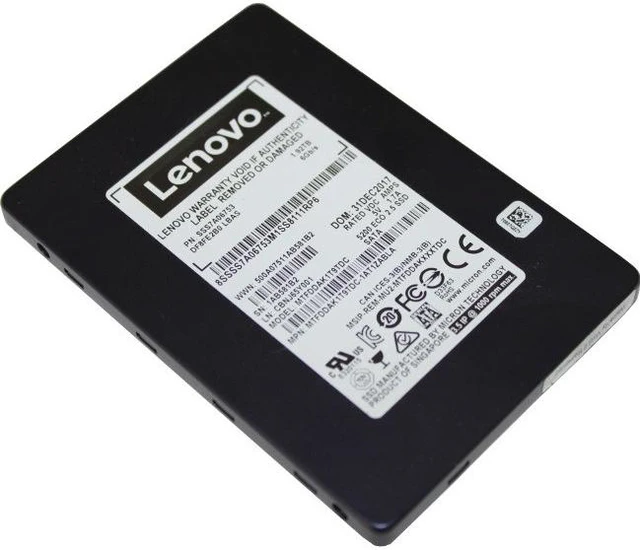 Alt view image 4 of 7 - Lenovo 3.5" 960GB SATA III SSD, 4XB7A10159